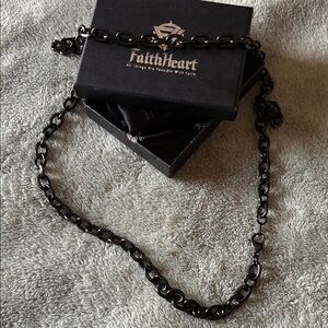 Black Chain Necklace for Men